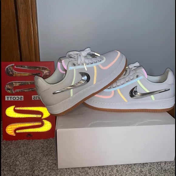 Travis Scott Air Force White - Picture 1 of 9
